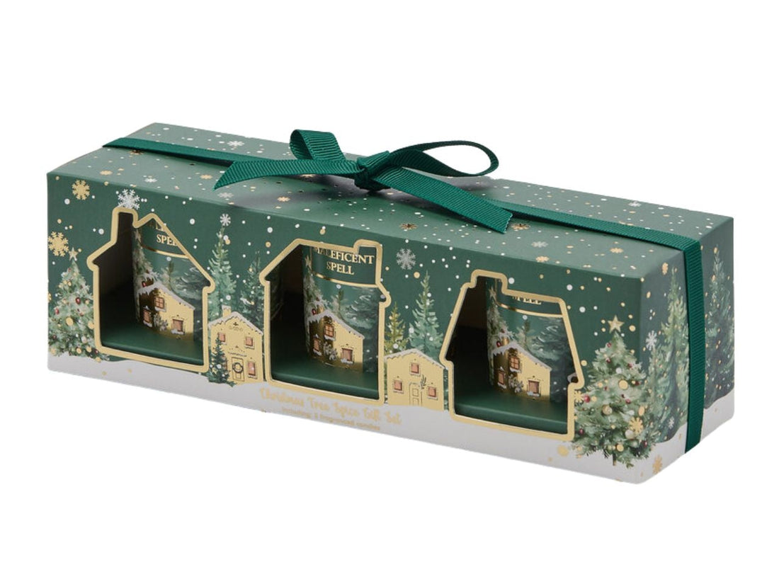 EDG Enzo De Gasperi Set 3 Velas Noel Perfumadas al Cardamomo H6 Ø5 cm – Velas Navideñas