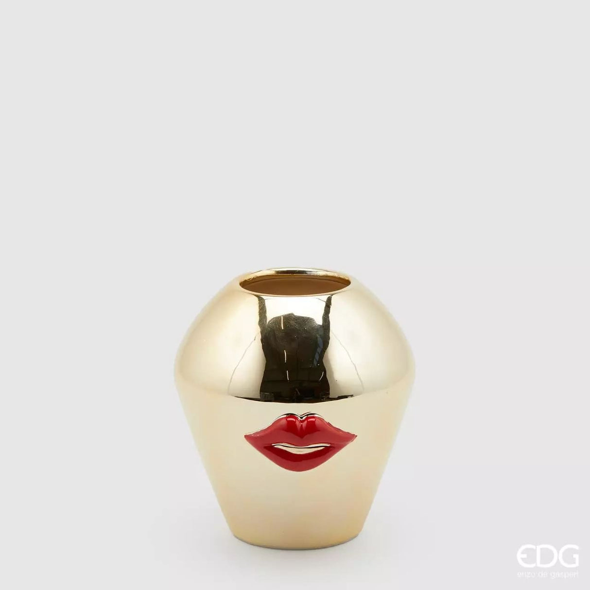 EDG Enzo De Gasperi Vaso Kiss H15 D14 Red Gold