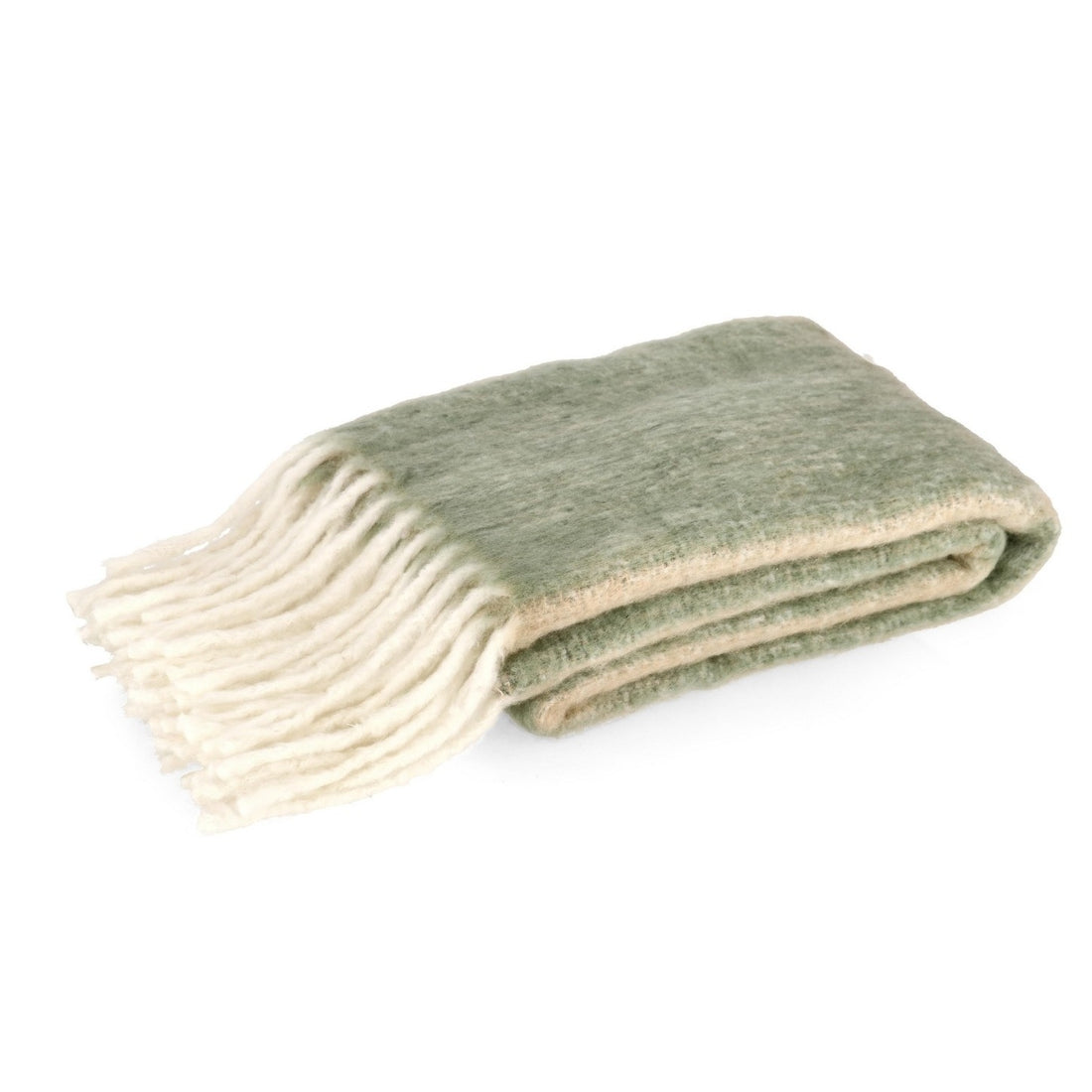 Bizzotto Coperta Anouk a Quadri Verde con Frange 130x170 cm – Plaid Arredo