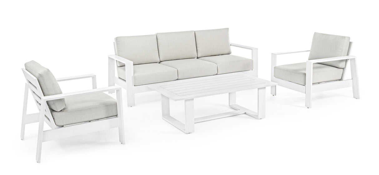 Bizzotto Set 4 Salotto Baltic Bianco