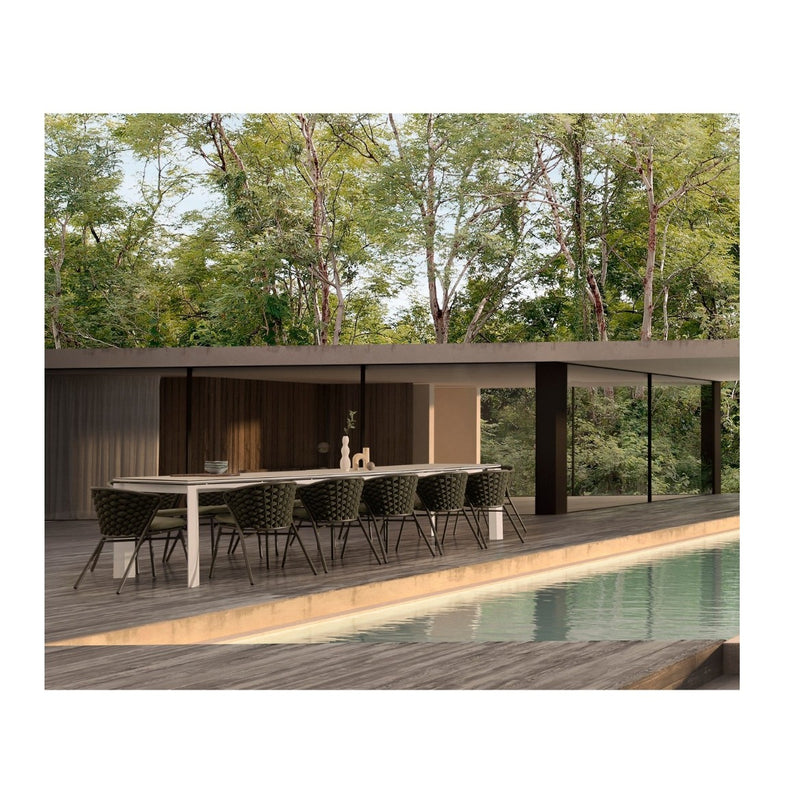 Bizzotto Tavolo Allungabile Otavio Rettangolare 220 - 280 - 340 x 95 Cm Bianco