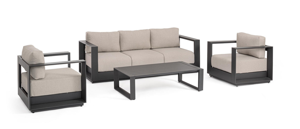 bizzotto bizzotto set salotto moses 4 elementi antracite ean 8051836671102