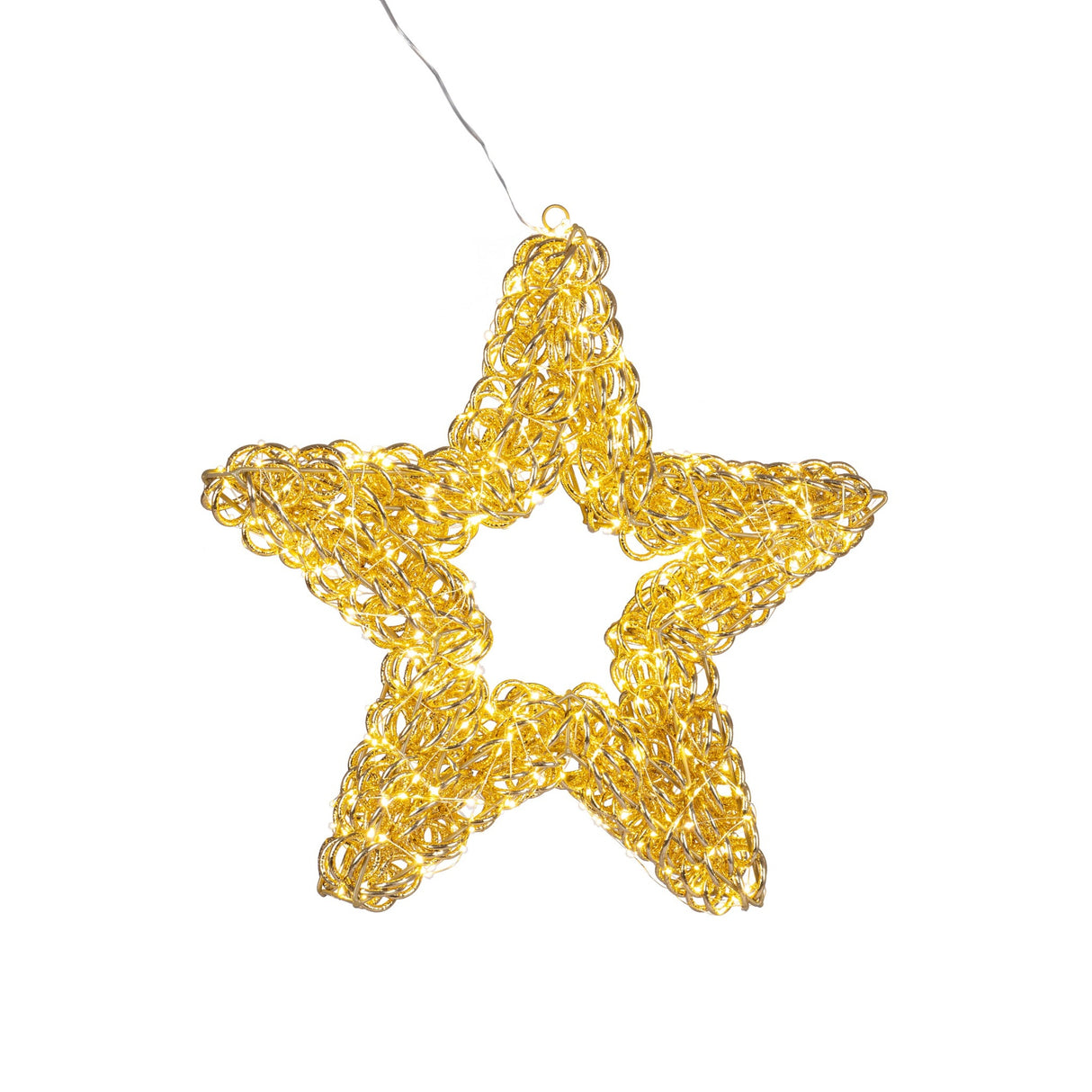 Bizzotto Stella Natalizia Zoe Oro con 500 Micro LED Classic 50x8x50 cm Decorazione Luminosa