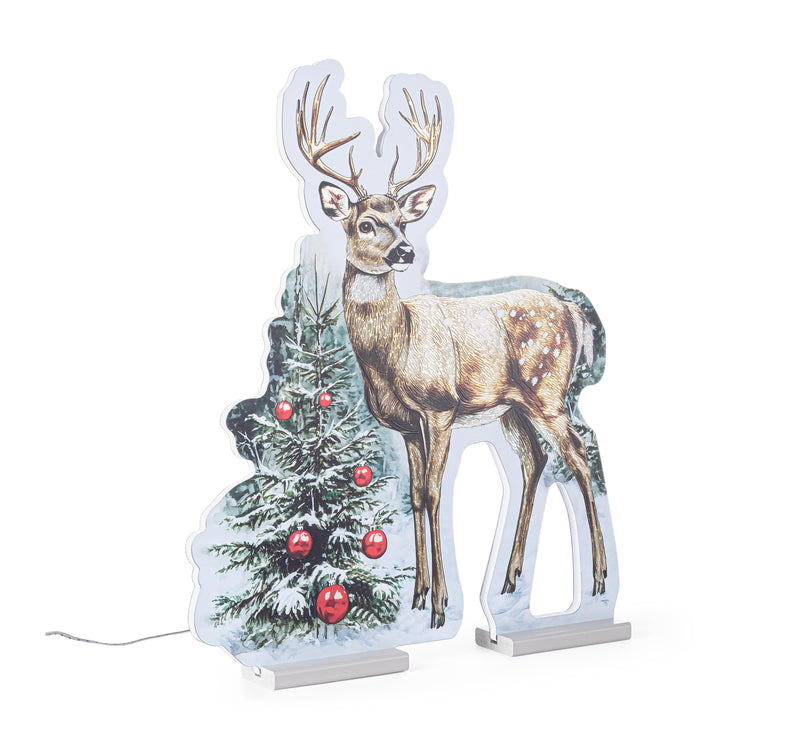 Bizzotto Cervo Navideño Luminoso H 60 cm con 394 LED IP20 Decoración Navideña