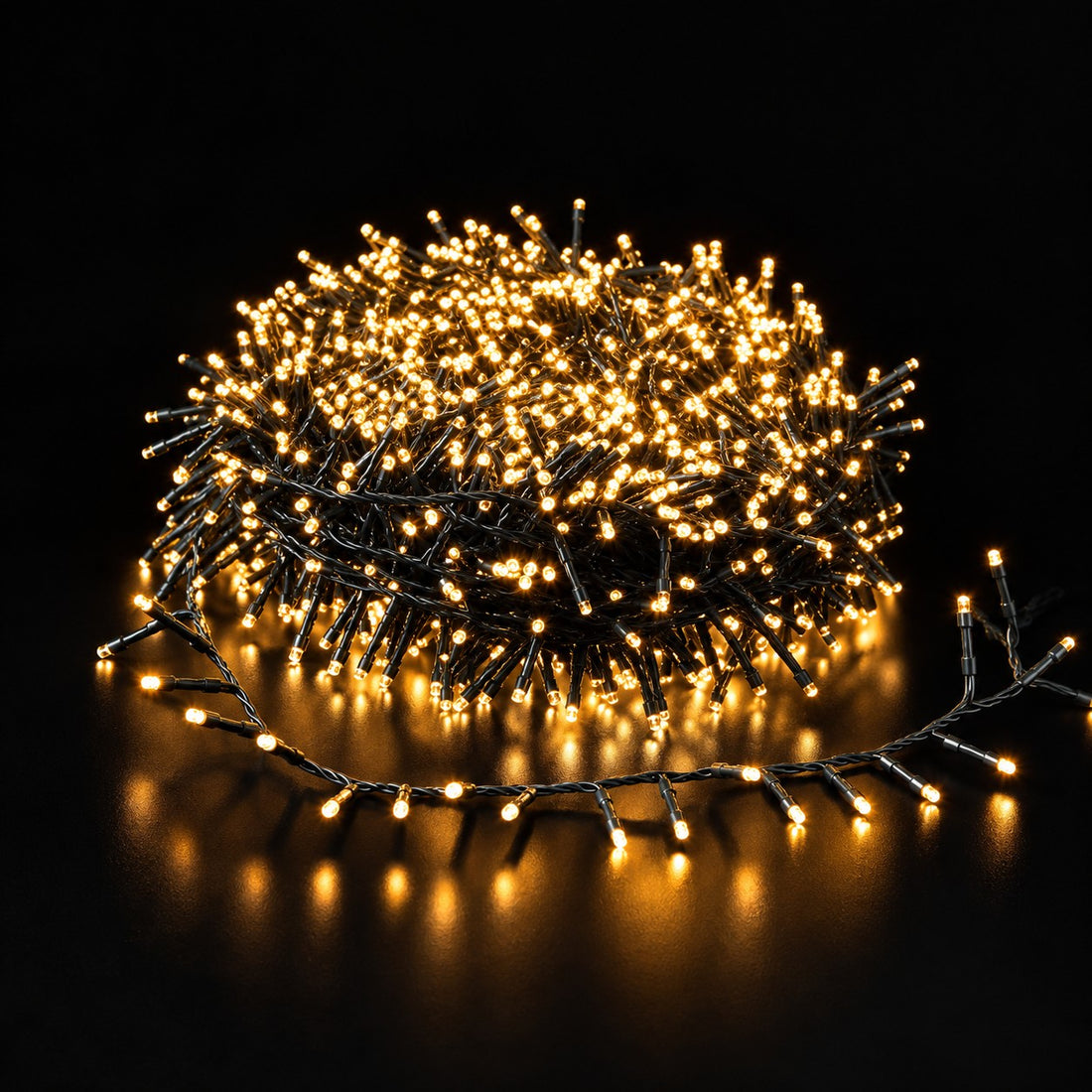 Ad Trend Catena Luminosa 2000 MiniLED Blanco Cálido para Exterior con Temporizador y Controlador – Luces de Navidad