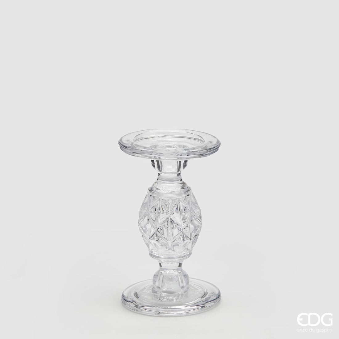 EDG Enzo De Gasperi Portavelas Gemma H20 D11 Natural Transparente