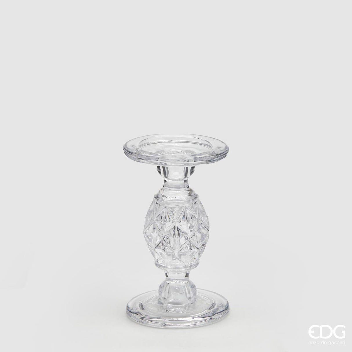 EDG Enzo De Gasperi Portavelas Gemma H20 D11 Natural Transparente