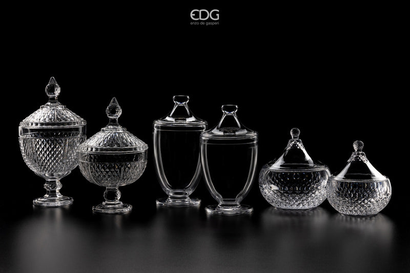 EDG Enzo De Gasperi Recipiente Copa H29 D15 Natural Transparente