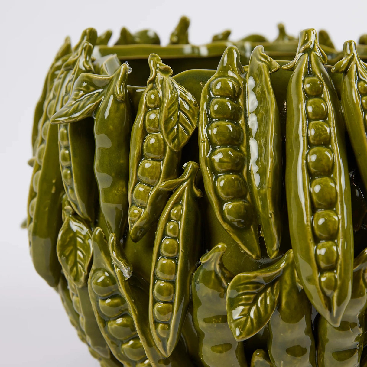 EDG Enzo De Gasperi Vaso Chakra Piselli Verdi H 31 Cm D 34 Cm Green