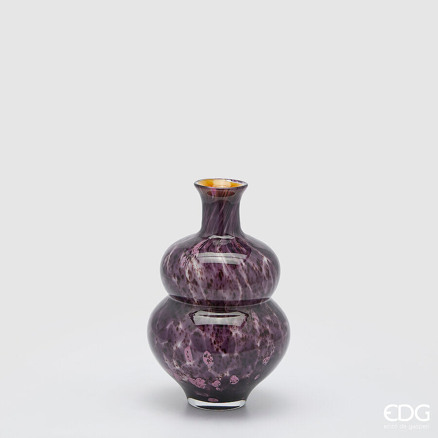 edg enzo de gasperi edg enzo de gasperi vaso macula bottiglia h 27 cm d 18 cm vetro pink ean 8059824456540