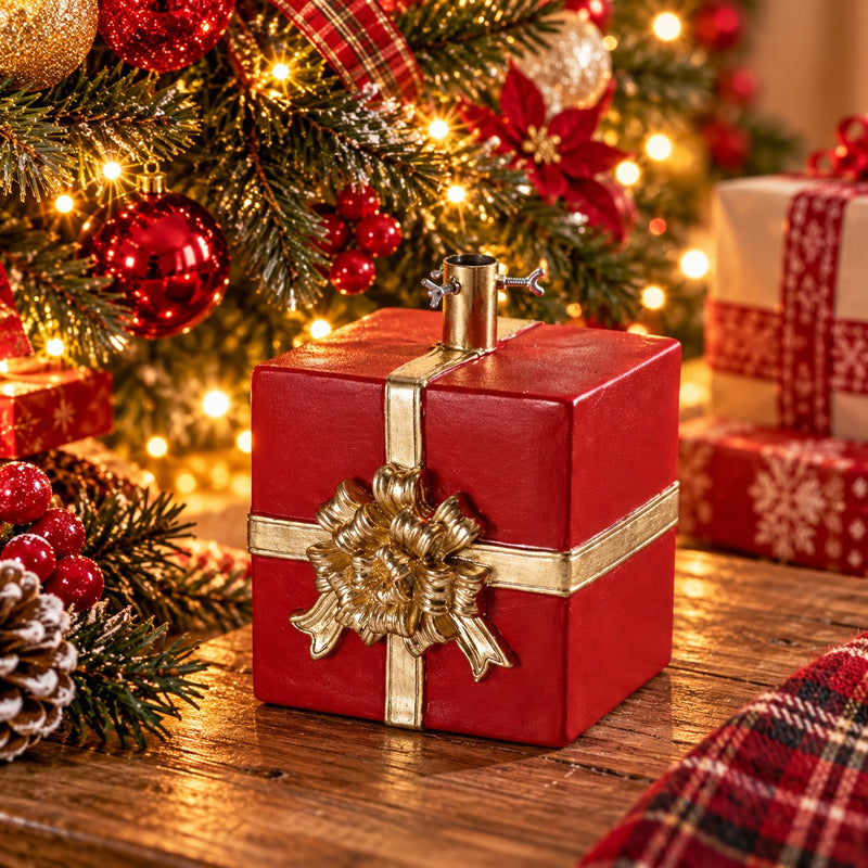 Ad Trend Base Albero di Natale Pacco Dono 25x23xH33 cm – Decorazione Natalizia