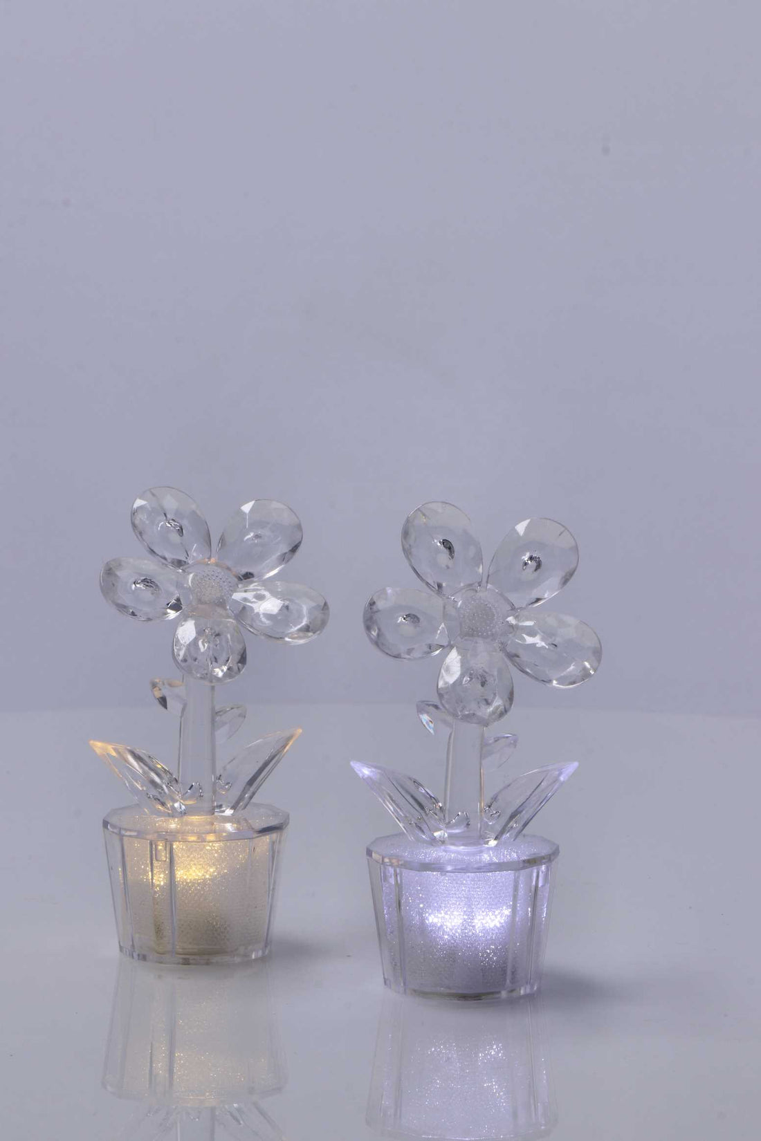regalo italiano regalo italiano minilampada fiore da tavola ass d 6 cm h 12 cm trasparente 1 pz ean 8057586125018