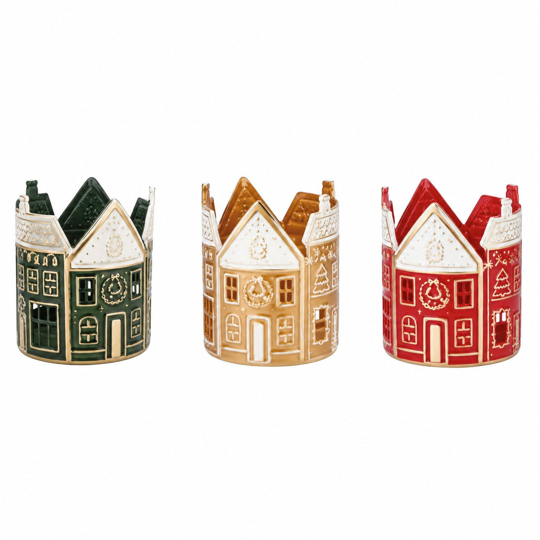 Ad Trend Mini Casa Decorativa Navideña en Hierro Surtida 20x20xH25 cm 1 Uds – Decoración de Navidad