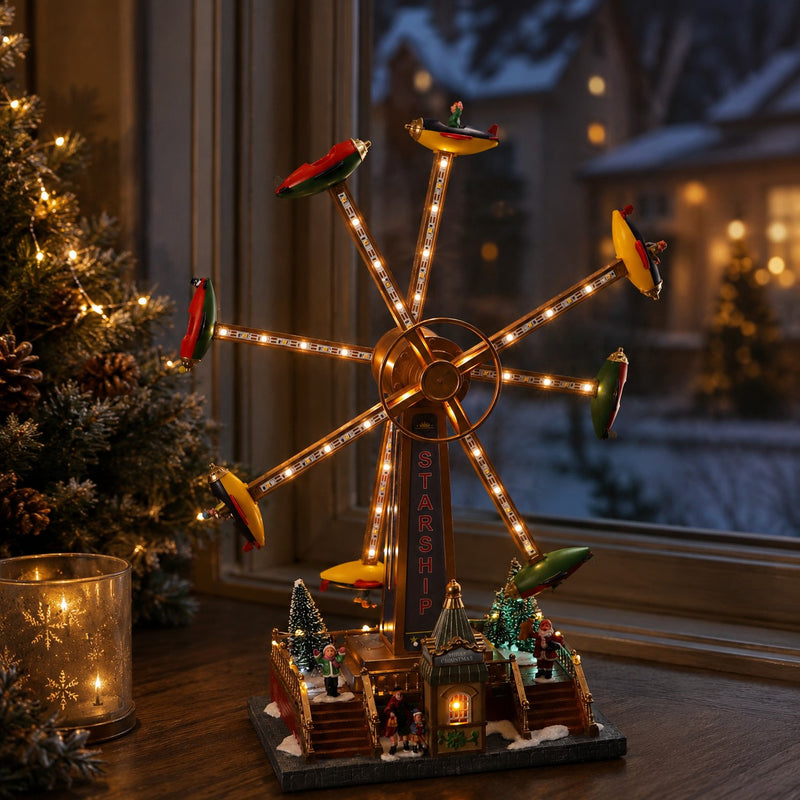 Ad Trend Giostra Natale con 77 Led 37 x 19 Cm H 48 Cm Multicolor