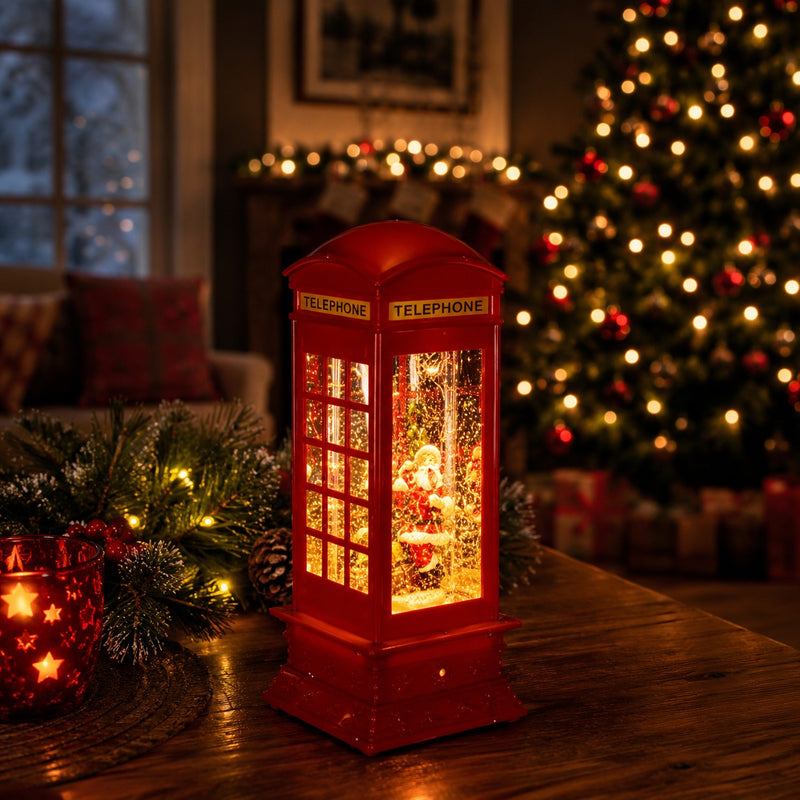 Ad Trend Cabina telefonica LED e musica | Decorazione Natale