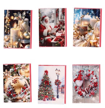 Ad Trend Tarjeta de Felicitación Navideña con Sobre Surtida 12x17 cm 1 Ud – Tarjeta Regalo de Navidad
