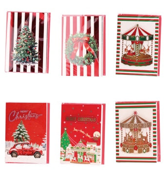 Ad Trend Tarjeta de Felicitación Navideña con Sobre Surtido 12x17 cm 1 Ud – Tarjeta de Regalo de Navidad