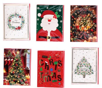 Ad Trend Tarjeta de Felicitación Navideña Musical con Sobre Surtida 15x20 cm 1 Ud – Tarjeta de Regalo de Navidad