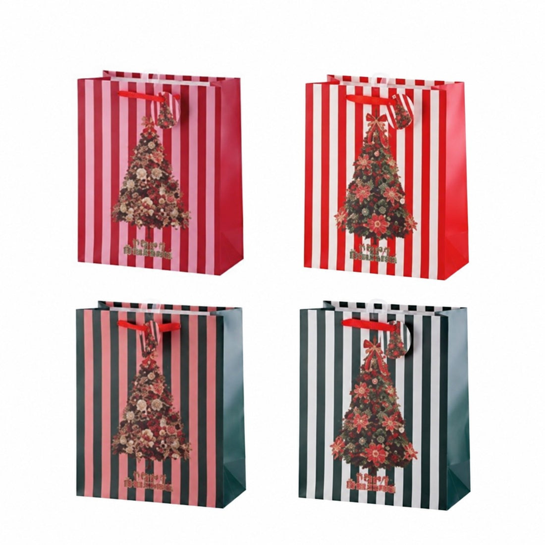 Bolsa de Regalo Navideña Ad Trend en Papel Surtida 26x12xH32 cm 1 Ud – Bolsita para Confecciones de Regalo de Navidad