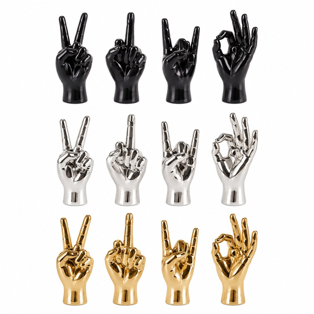 Ad Trend Decoración Mano en Resina Surtida 6x4xH15 cm 1 Ud – Ornamento Decorativo e Idea de Regalo de Navidad