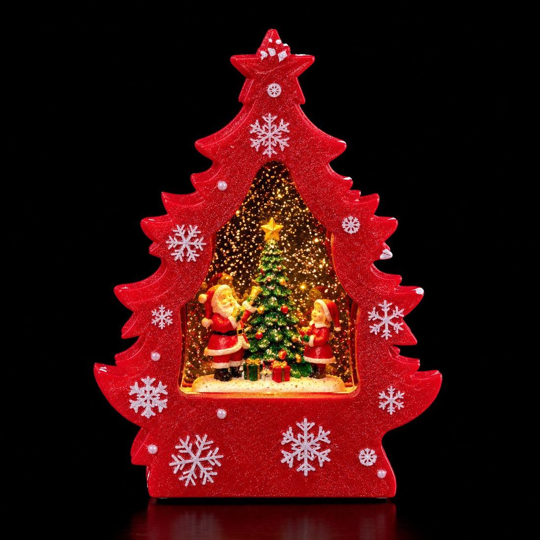 Árbol de Navidad Decorativo Ad Trend con Luces LED y Música 18x7xH24,5 cm – Decoración Luminosa y Musical de Navidad para Casa