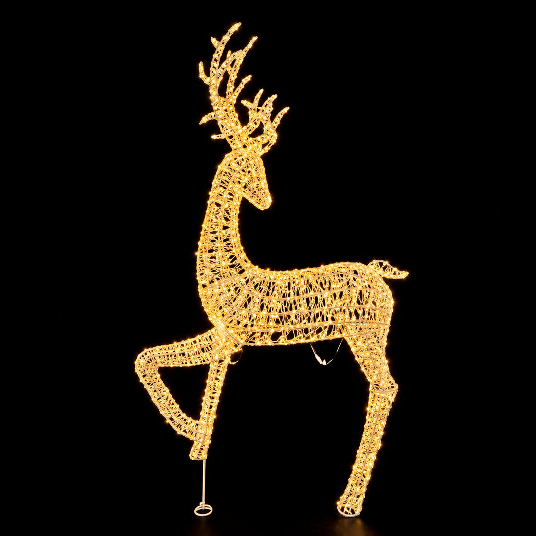 Rena Navideña Luminosa Oro Ad Trend 5200 LED en Plástico IP44 123x40xH270 cm – Decoración Navideña para Exterior y Jardín