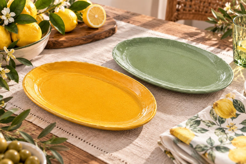 Ad Trend Vassoio Ovale Zesty in Melamina 40x30xH3 cm – 1 Pezzo Assortito