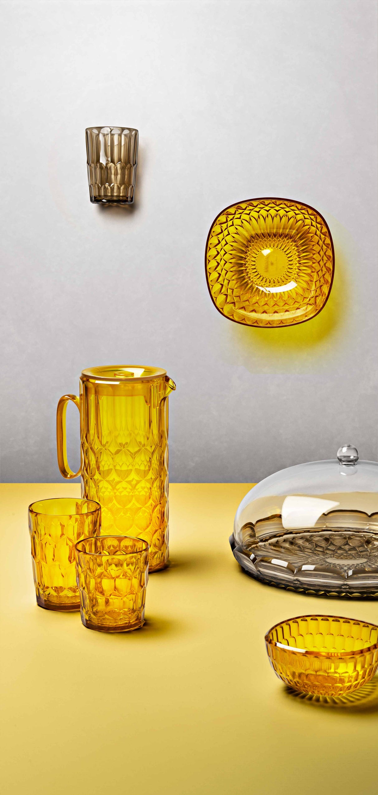 guzzini guzzini contenitore vanity bio based d 21 cm giallo zafferano ean 8008392391081