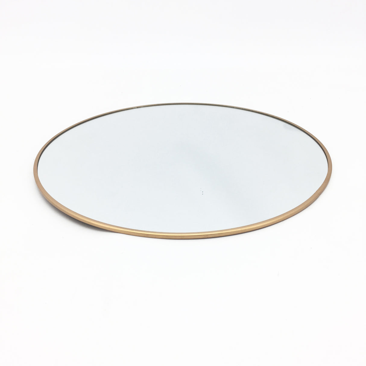Vimin Box Specchio Centrotavola Tondo D 29 Cm Oro