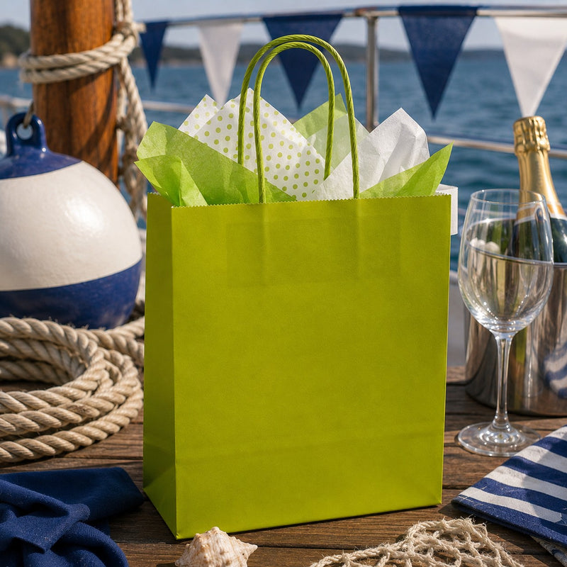 Bolsa Compra Kraft Lima L'Arcolaio Regalos Navideños 36X12X41 Cm Caja 10 Uds