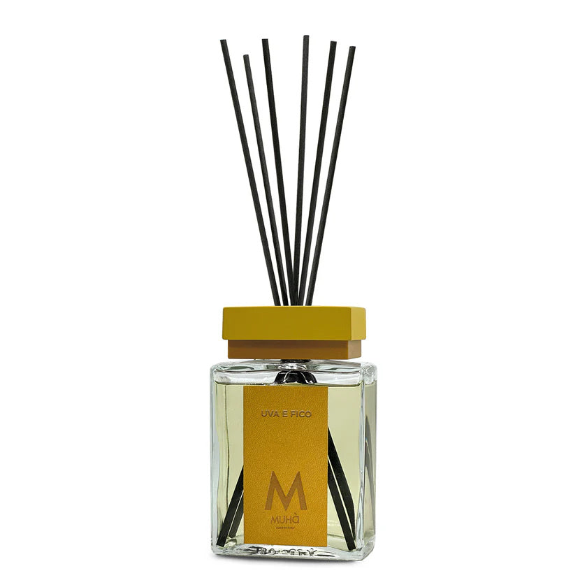 Muhà Luxe Perfume Difusor Ambiente con Palitos Uva e Higo 1.000 Ml