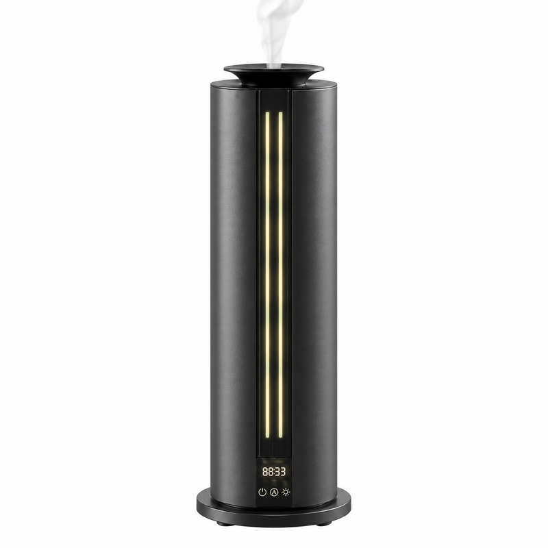 DESSENZE Difusor de Fragancias de Alta Presión Tower Light Gris Antracita – Ambientador Frutos Rojos