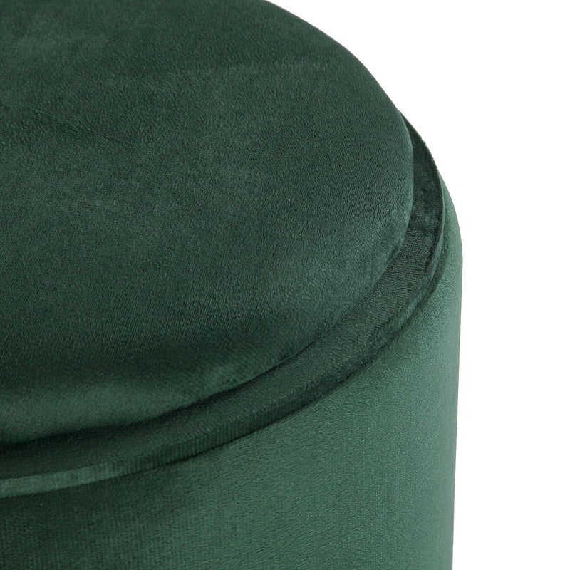 Puff Versa con Almacenamiento y Bandeja Velvet Verde
