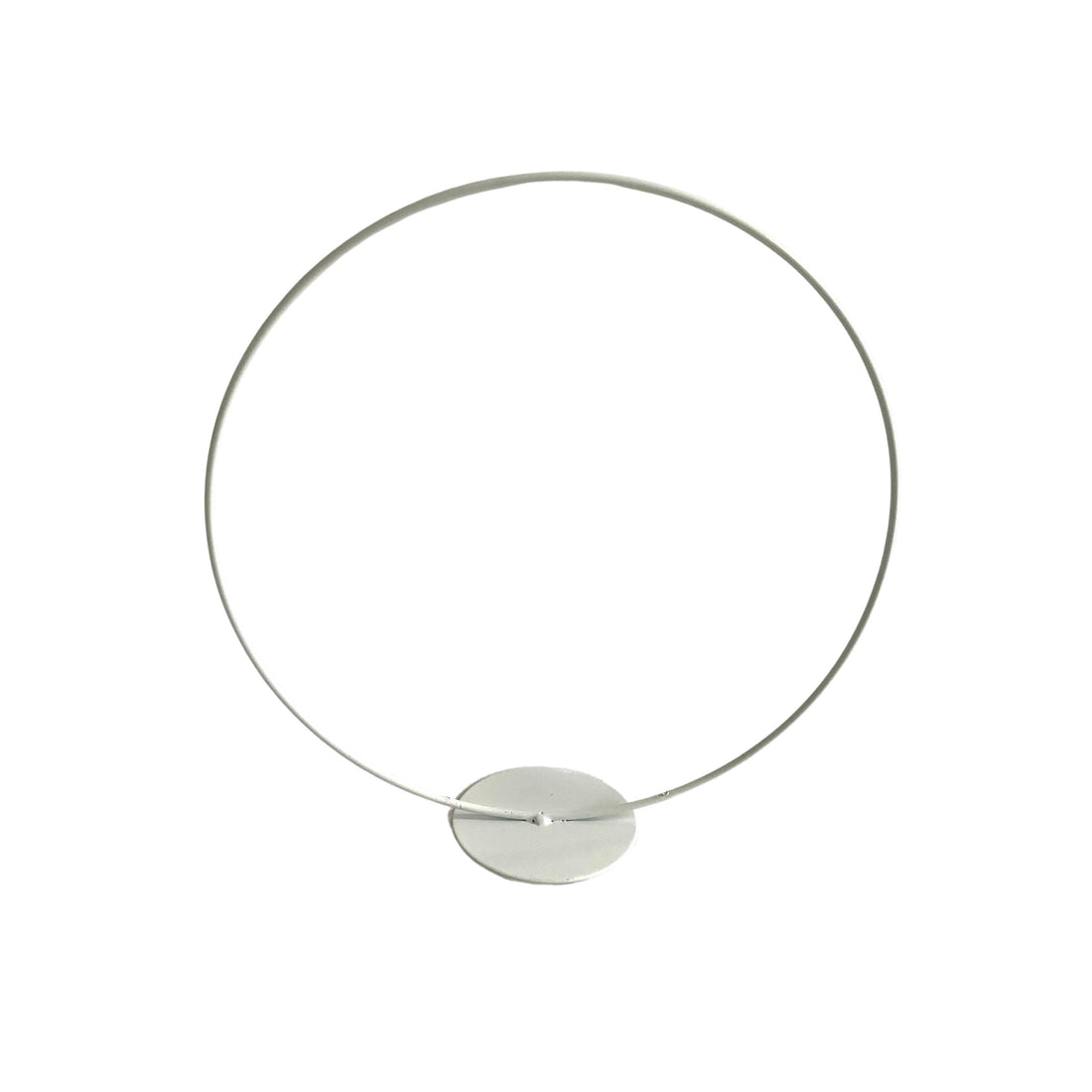 Vimin Box Cerchio Bianco su Pedistallo D 25 Cm