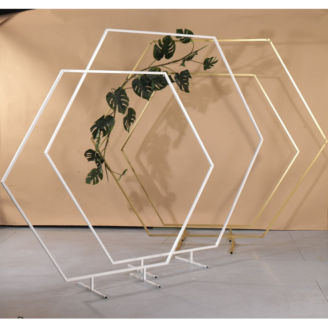 Vimin Box Estructura Hexágono D 200 Cm Oro
