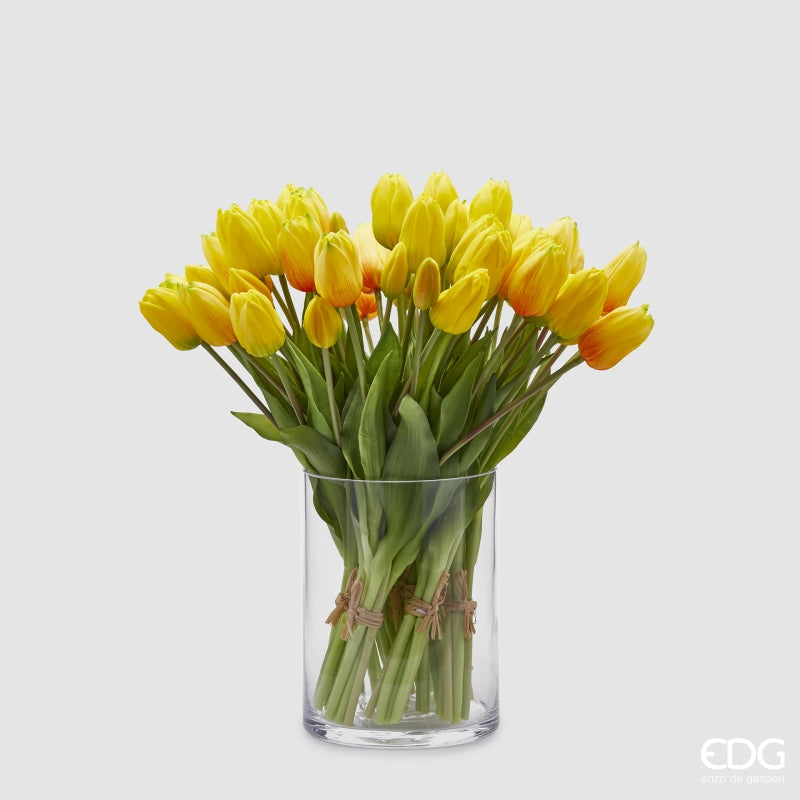 EDG Enzo De Gasperi Ramo de 5 Tulipanes Olis Surt. Alt. 40 Cm Amarillo 1 Pz