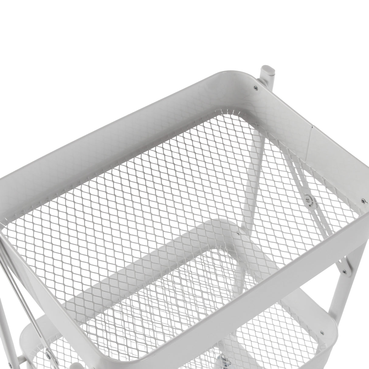 Carrito Plegable Versa en Metal Blanco