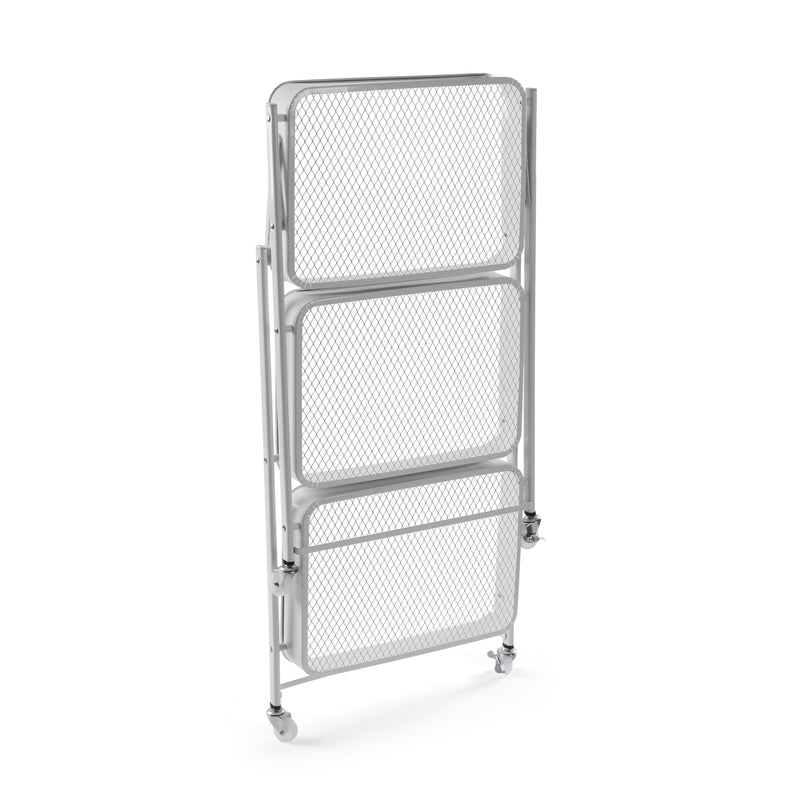 Carrito Plegable Versa en Metal Blanco