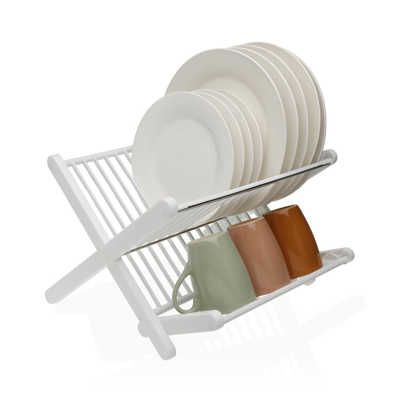 Escurridor de Platos Plegable Blanco Versa