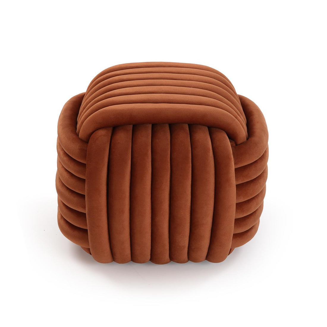 Versa Pouf Cuadrado Marrón