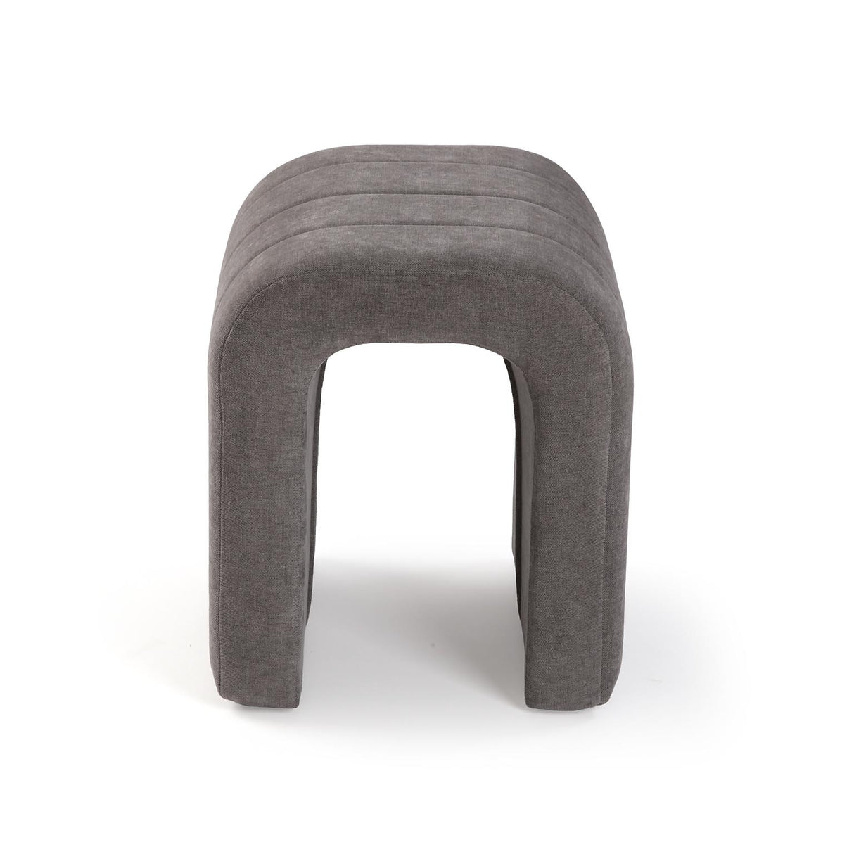 Versa Taburete Acolchado Gris Oscuro
