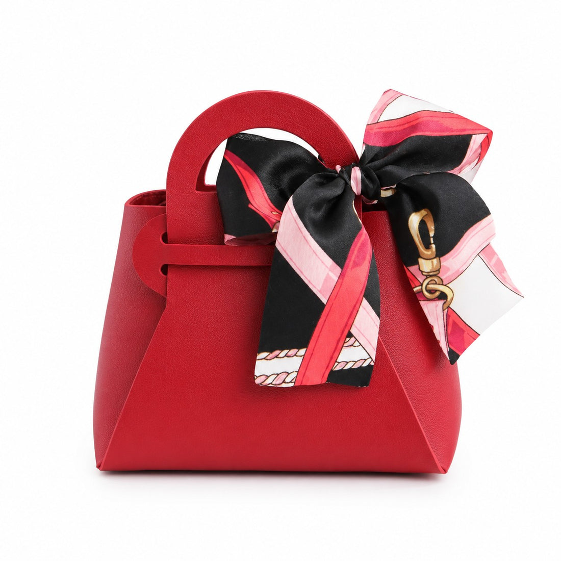 Bonturi Casa BORSETTA MINI FOULARD Bomboniera 10x5xH11 Cm BURGUNDY Portaconfetti 1 Pz