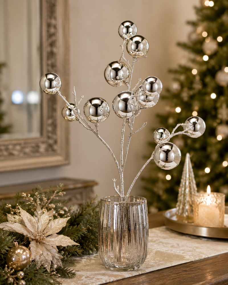 EDG Enzo De Gasperi Decoración Navidad PalleMix Rama X 12 H 53 Cm Light Gold