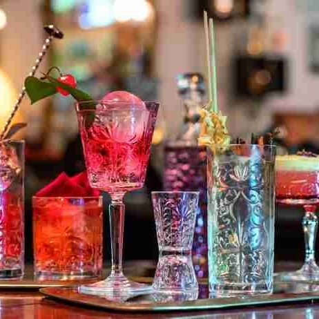 RCR Cristalleria Italiana Tattoo HB - Juego de 6 Vasos Long Drink de Cristal