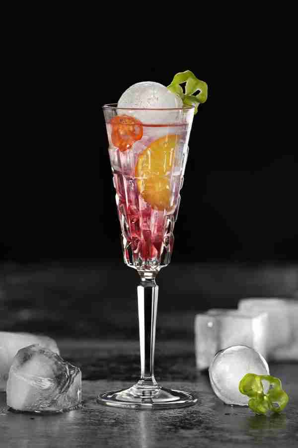 RCR Cristallería Italiana Etna - FL - Juego de 6 Copas Flute en Vidrio