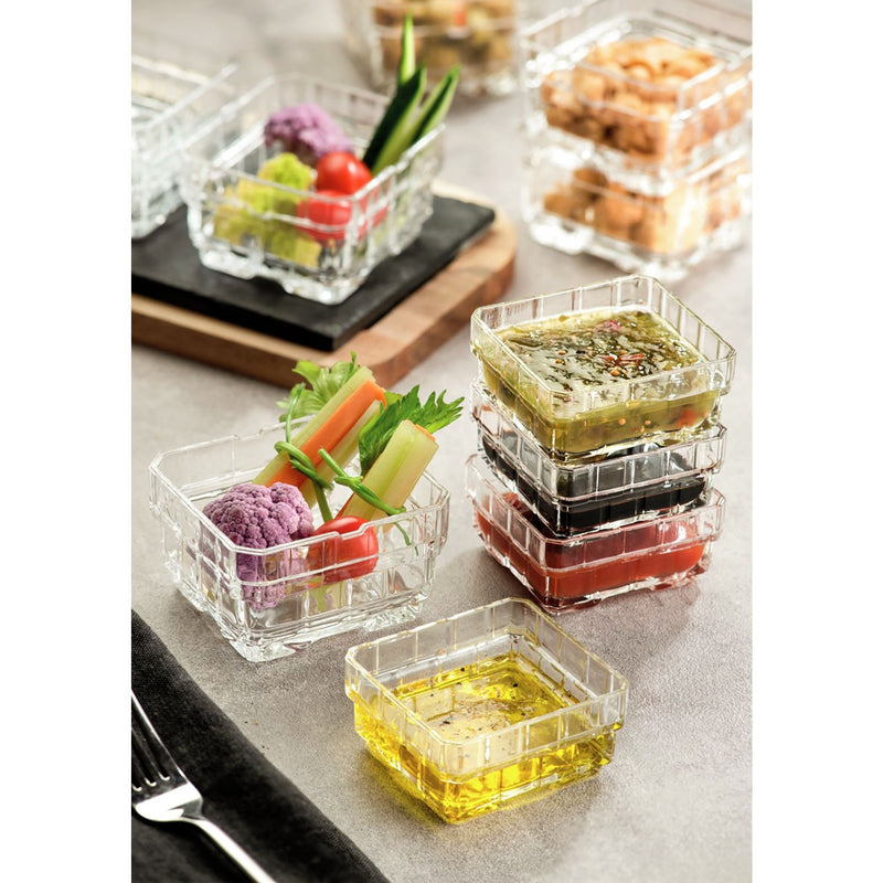 RCR Cristalleria Italiana Stack 75 - Set de 6 Copas Apilables 8.7×8 cm