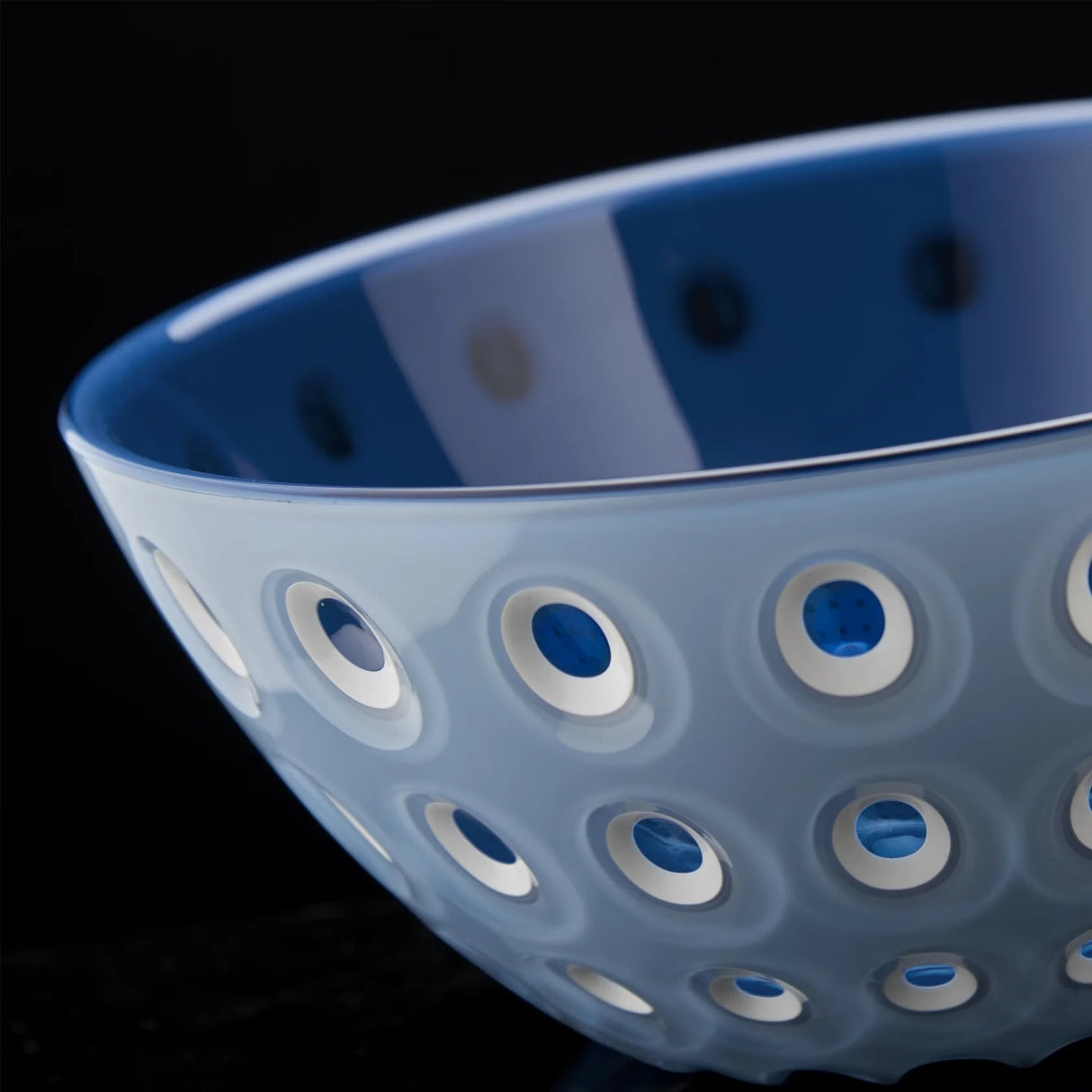 guzzini guzzini set 2 ciotoline le murrine in san d 125 cm azzurro bianco blu ean 8008392335849