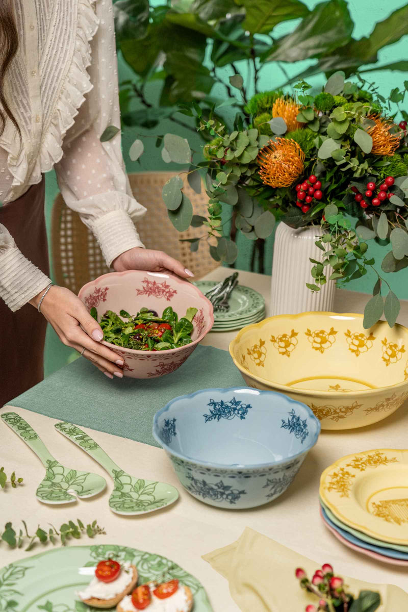 guzzini guzzini piatto dessert melamina josephine d 21 cm table decor giallo polvere ean 8008392388142