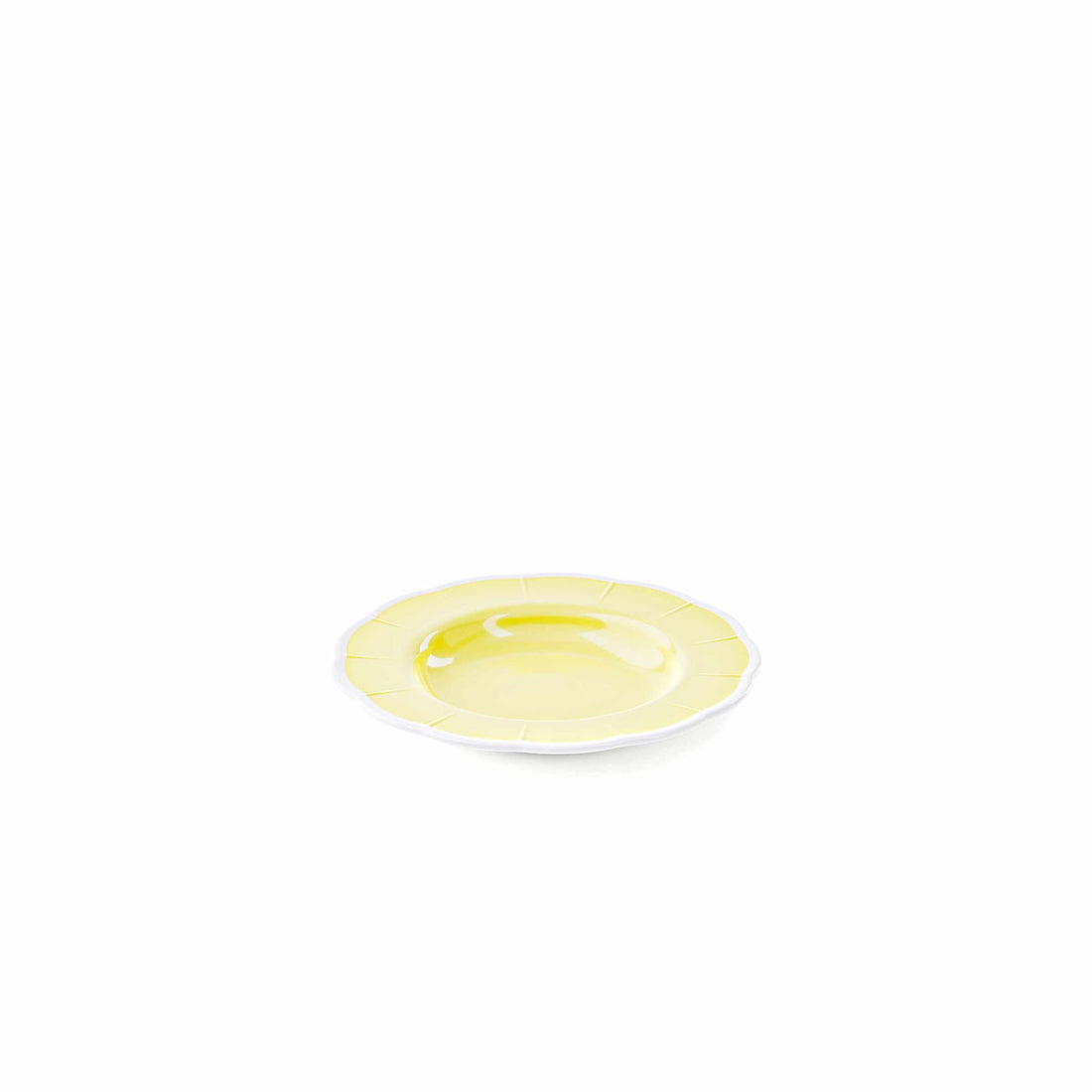 GUZZINI Plato Hondo Melamina Flora D 24 Cm Table Decor Amarillo Polvo