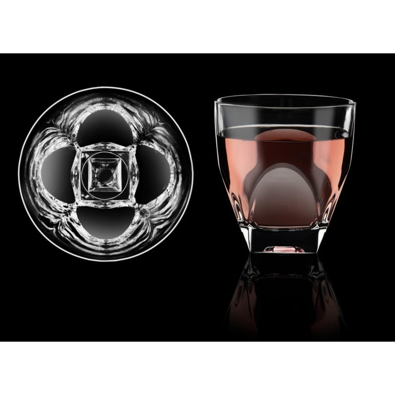 RCR Cristalleria Italiana Vaso Antea 2 Amatista 4 Pz